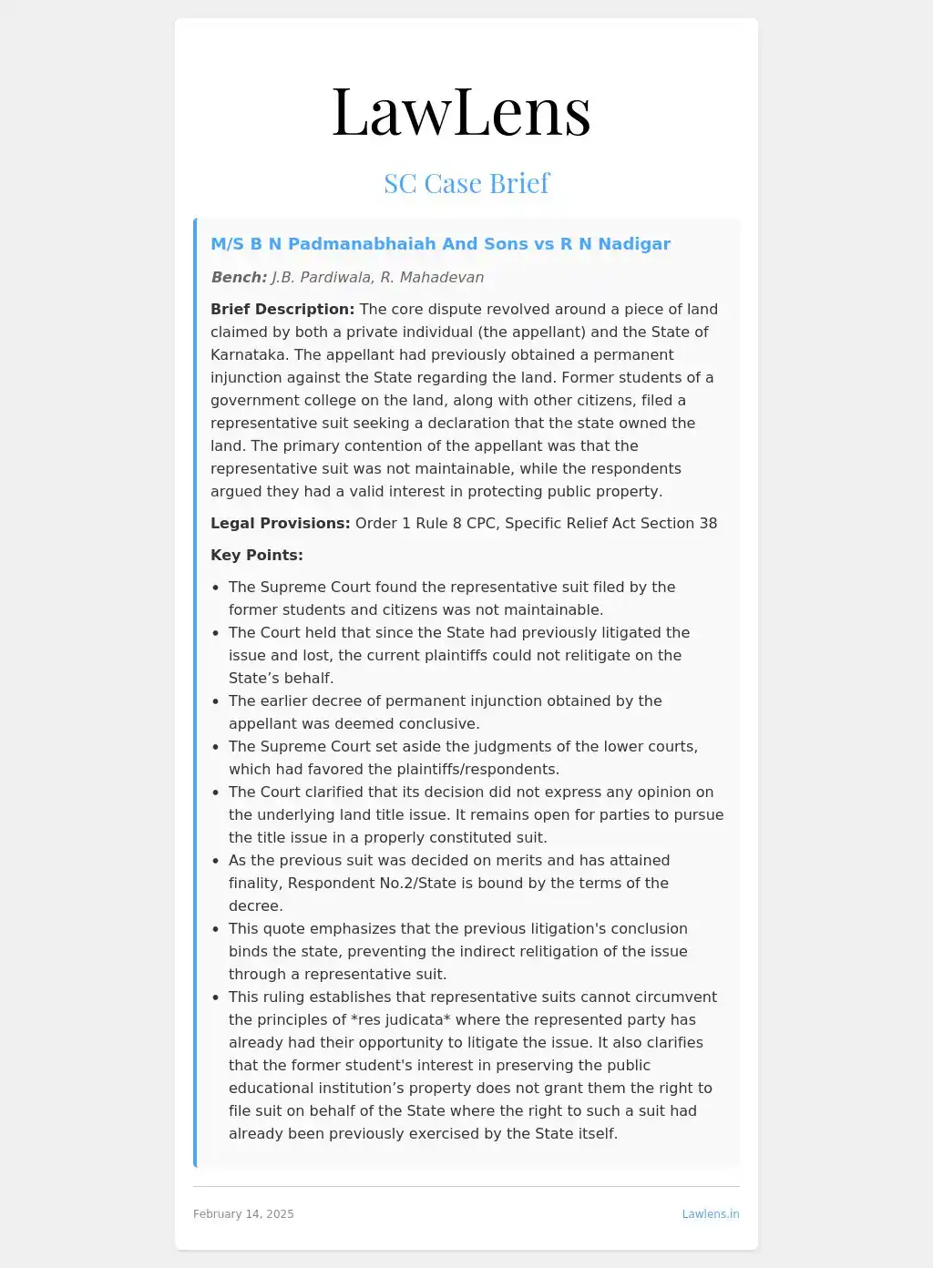 LawLens Supreme Court Alerts post