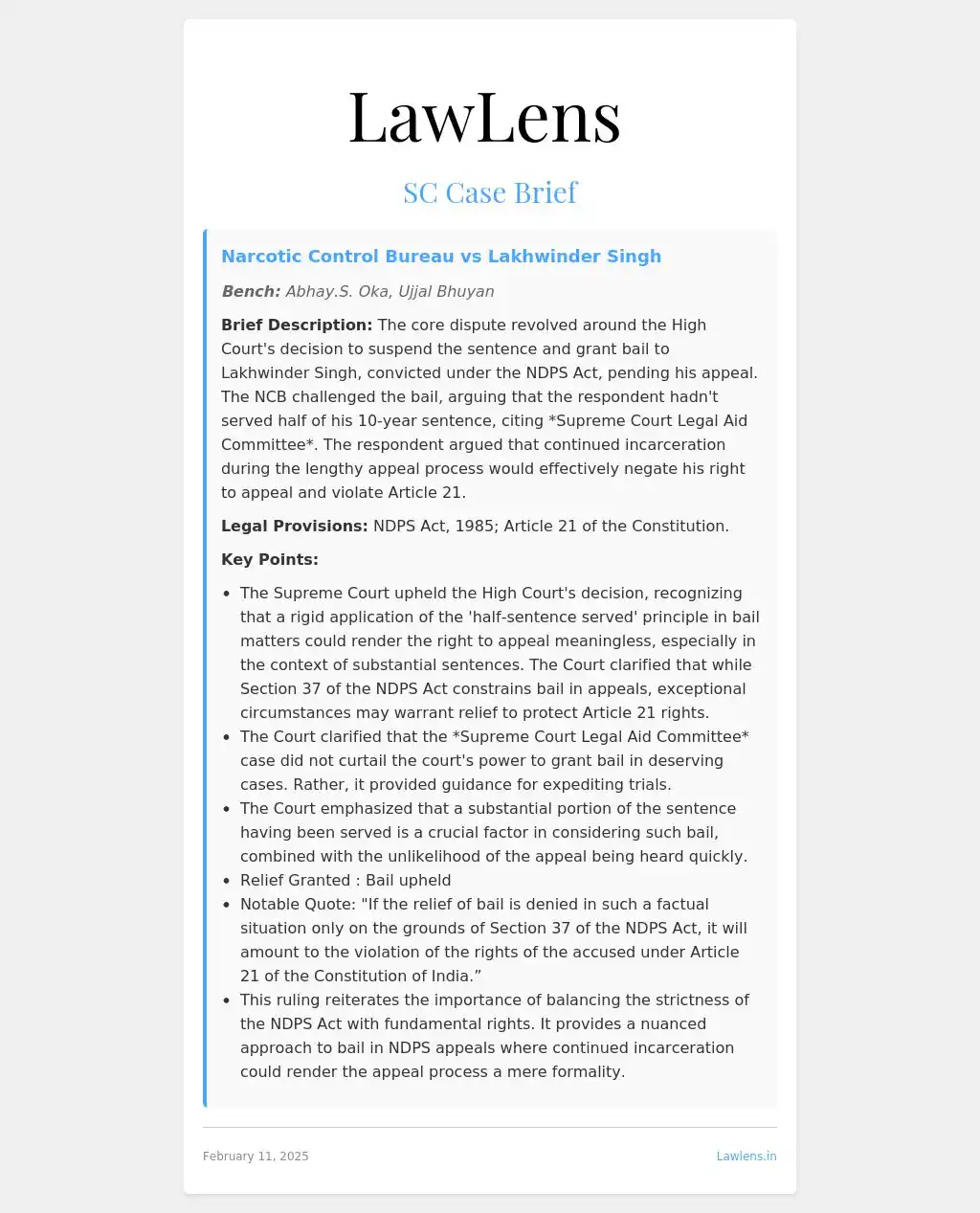LawLens Supreme Court Alerts post