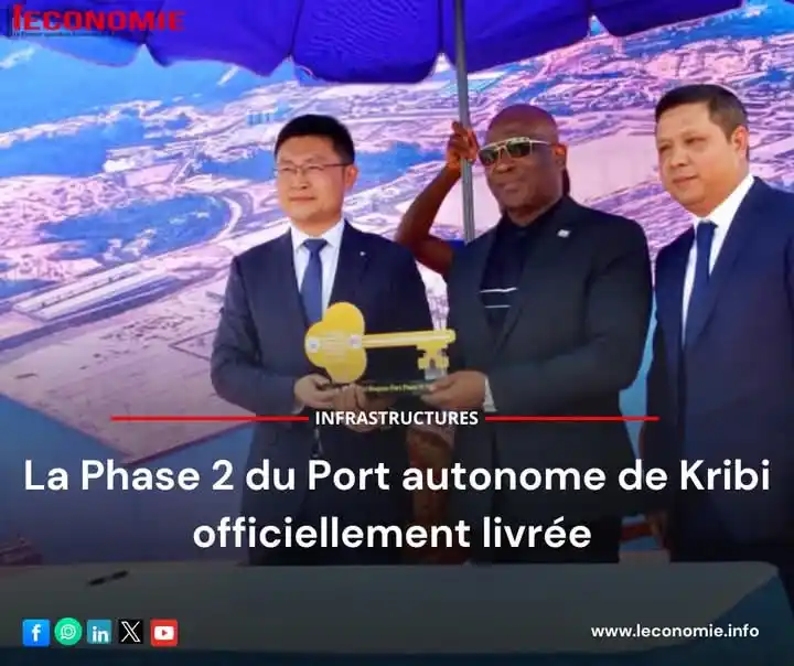 Image from L'Economie💸: *La Phase 2 du Port Autonome de Kribi officiellement livrée*  Elle com...