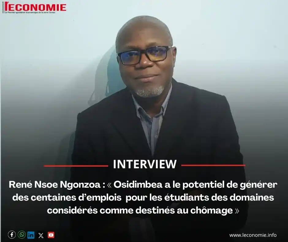 Image from L'Economie💸: *René Nsoe Ngonzoa : « Osidimbea a le potentiel de générer des centain...