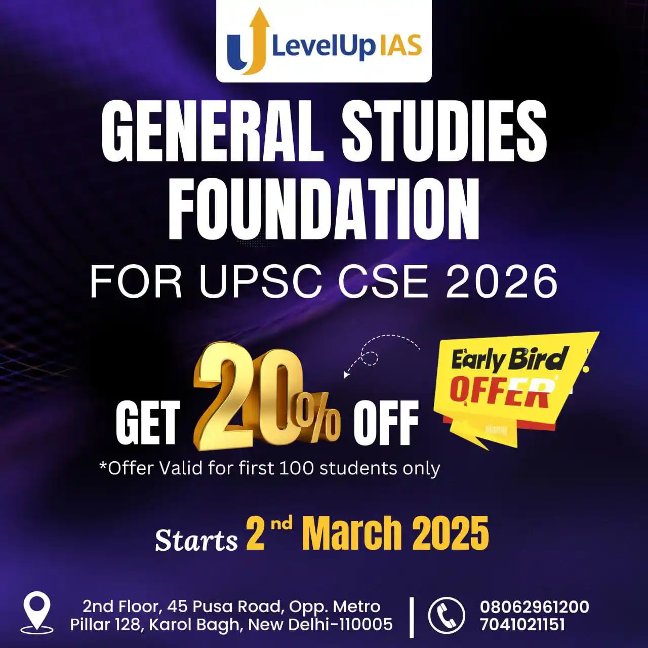 LevelUp IAS (Official Channel) post