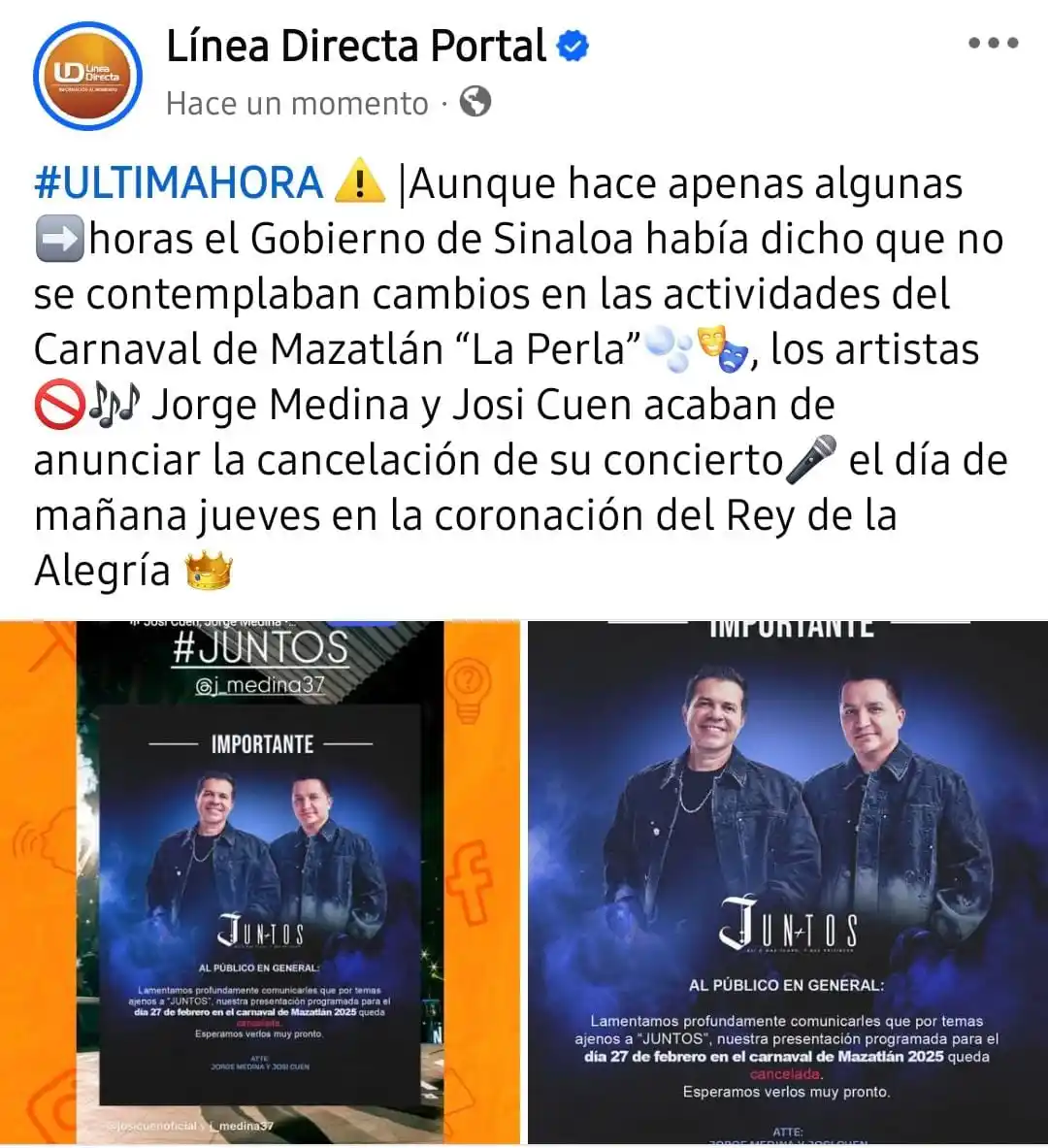 Línea Directa Portal post