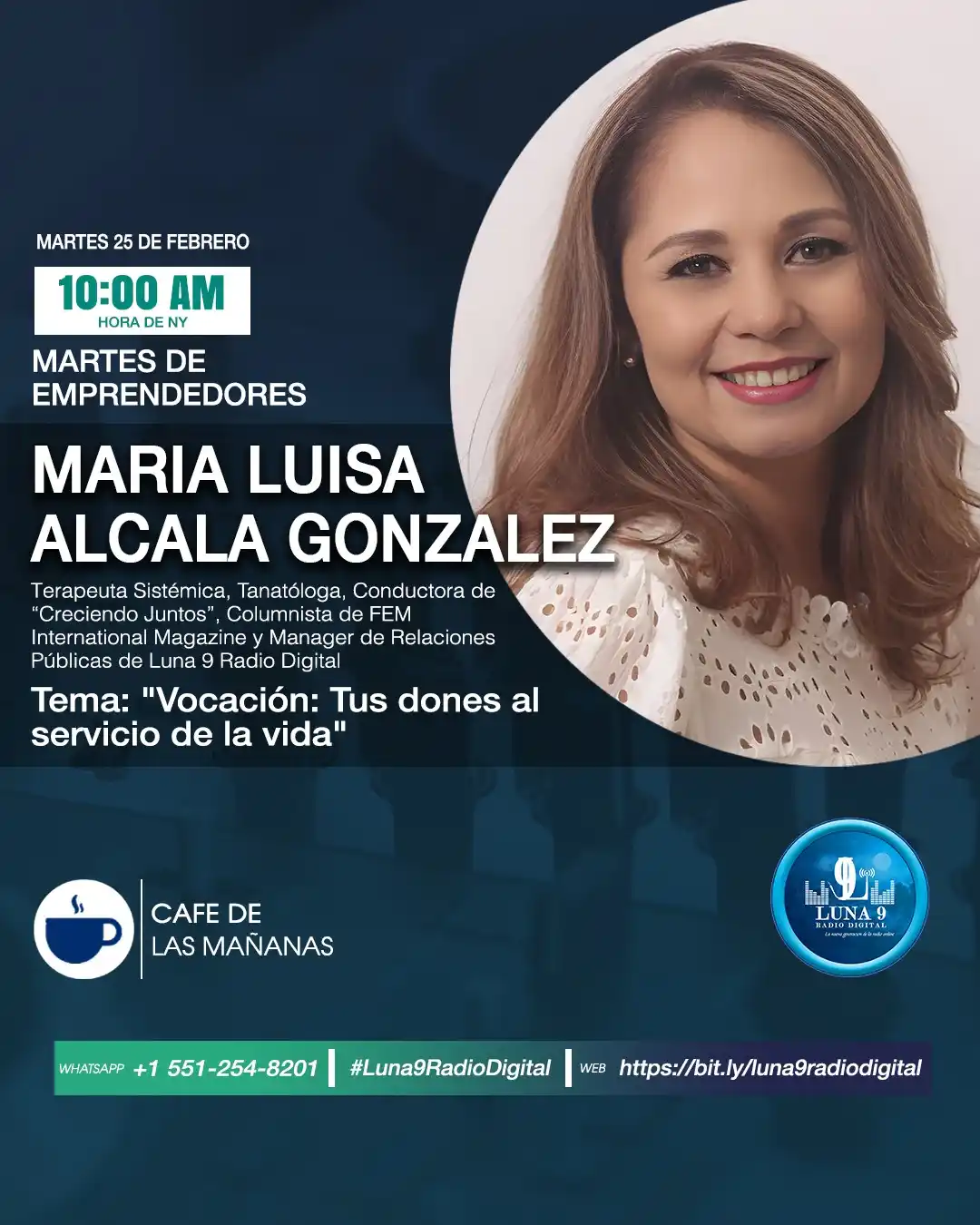 Image from Luna 9 Radio Digital: 🔵 "Vocación: Tus dones al servicio de la vida" | <a class="text-blue-...