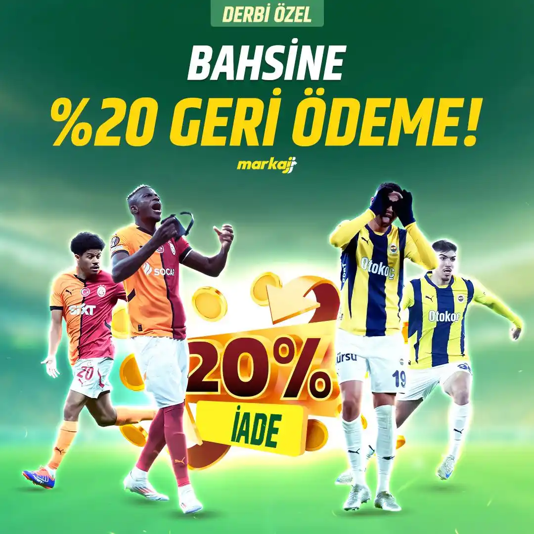 Image from Markaj: 🇹🇷 GS - FB derbisine özel bahsine %2️⃣0️⃣ geri ödeme! 🤑 5.000 TL'l...