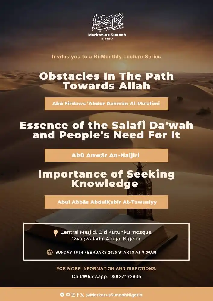 Markaz-us-Sunnah Nigeria post