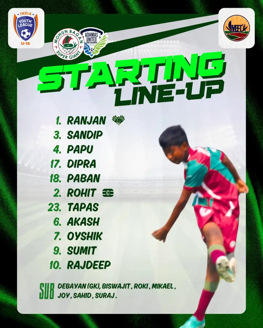 Image from MBFT : Mohun Bagan: π₯ ππππππππ ππ π AUSA U15 Mariners, here's how our U15 Boy...