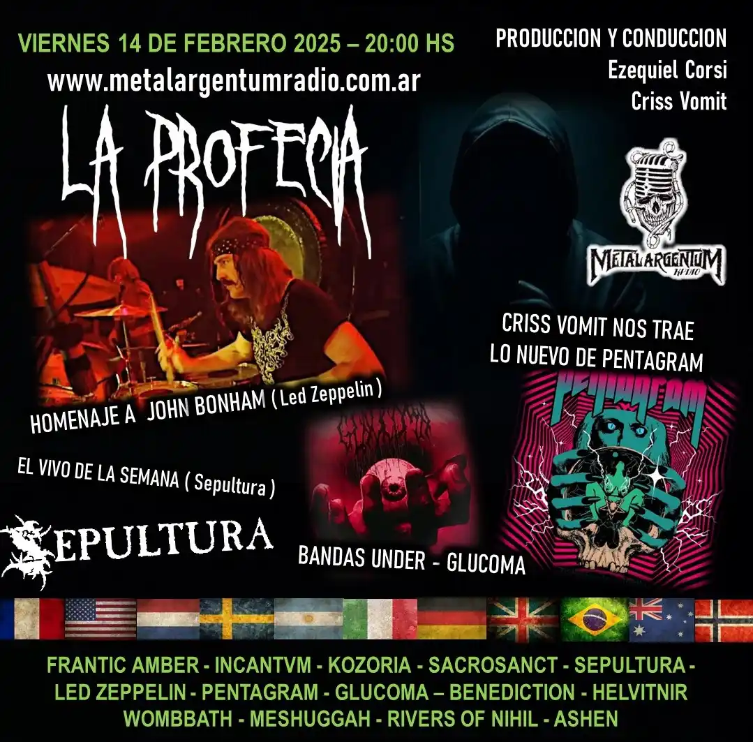 Image from Metalargentumradio: 🎙️🔥 HOY EN LA PROFECÍA 🔥🎙️ ⏰ 20 hs por Metalargentum Radio 💀 Es...