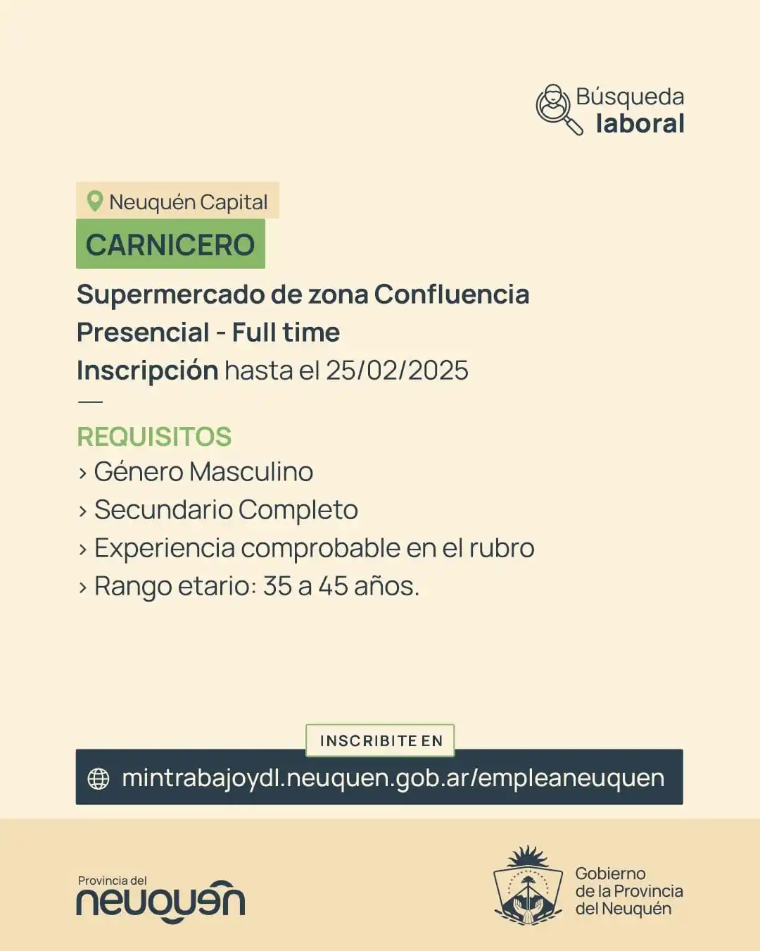 Ministerio de Trabajo y Desarrollo Laboral post