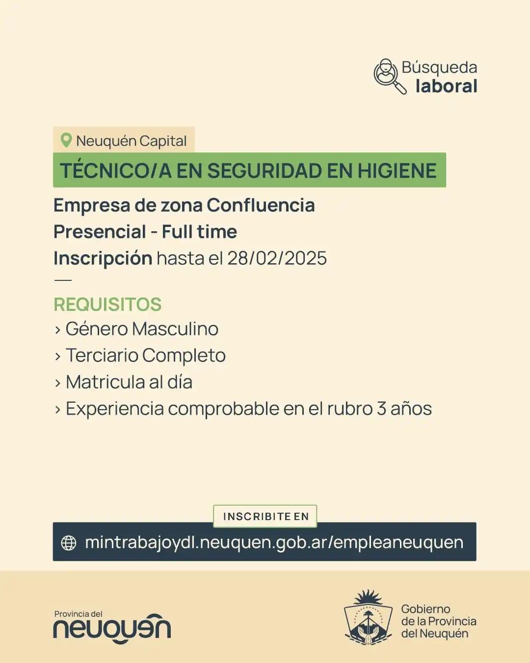 Ministerio de Trabajo y Desarrollo Laboral post