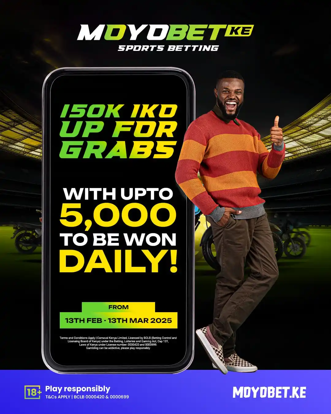 Image from Moyobet.ke: Easy Money, Daily Winners! 💸🔥  Sisi hatubahatishi – 10 winners DAILY...