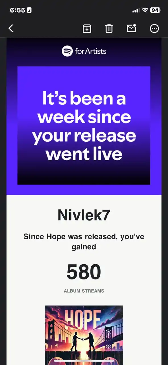 N7 music journey  post