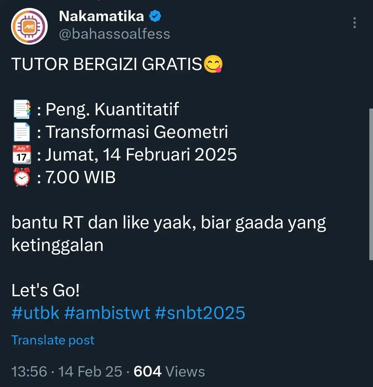 NAKAMATIKA post