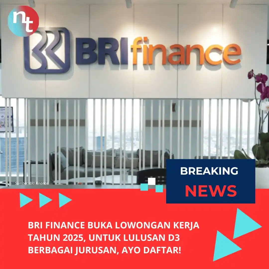 Image from NESIATIMES.COM: BRI Finance Buka Lowongan Kerja Tahun 2025, Untuk Lulusan D3 Berbagai ...