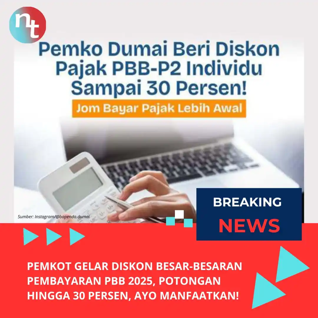 Image from NESIATIMES.COM: Pemkot Gelar Diskon Besaran-besaran Pembayaran PBB 2025, Potongan Hing...