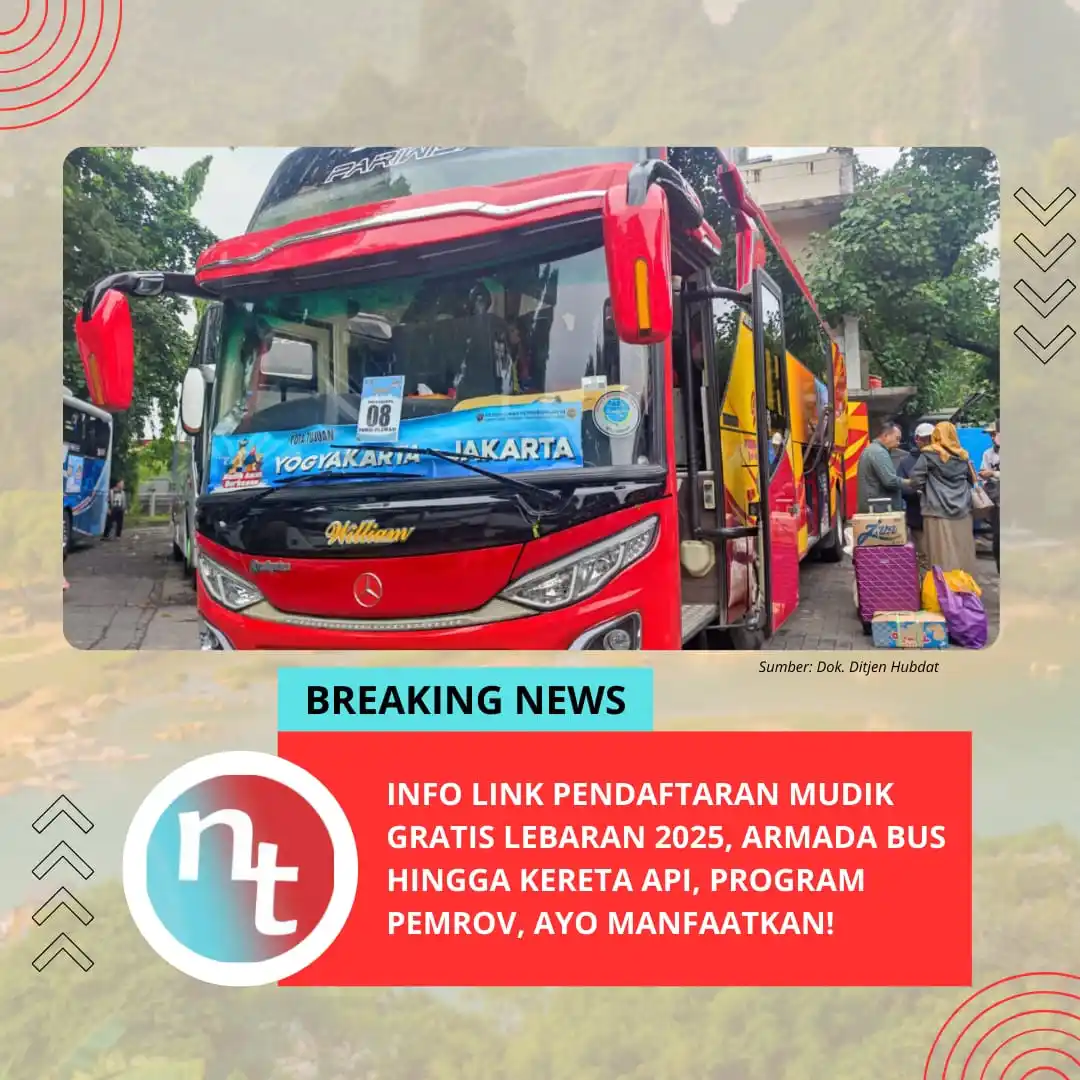 Image from NESIATIMES.COM: Info Link Pendaftaran Mudik Gratis Lebaran 2025, Armada Bus Hingga Ker...