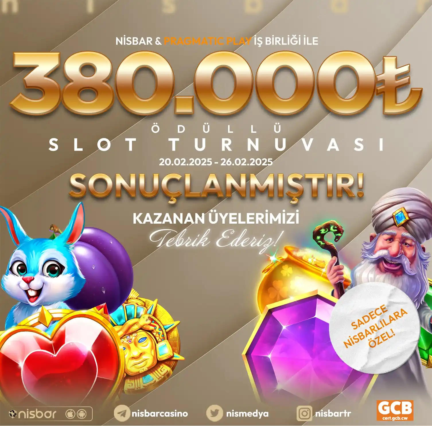 Image from NİSBAR: *🎰 380.000₺ Ödüllü Pragmatic Play Turnuvası Sona Erdi! 🔔* 🎁 3800....
