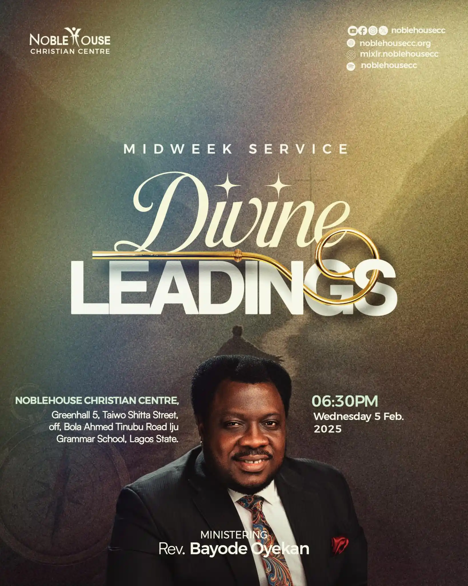 Image from Noblehouse Christian Center: This month, we will dig deep into the divine leadings of God. Some of ...