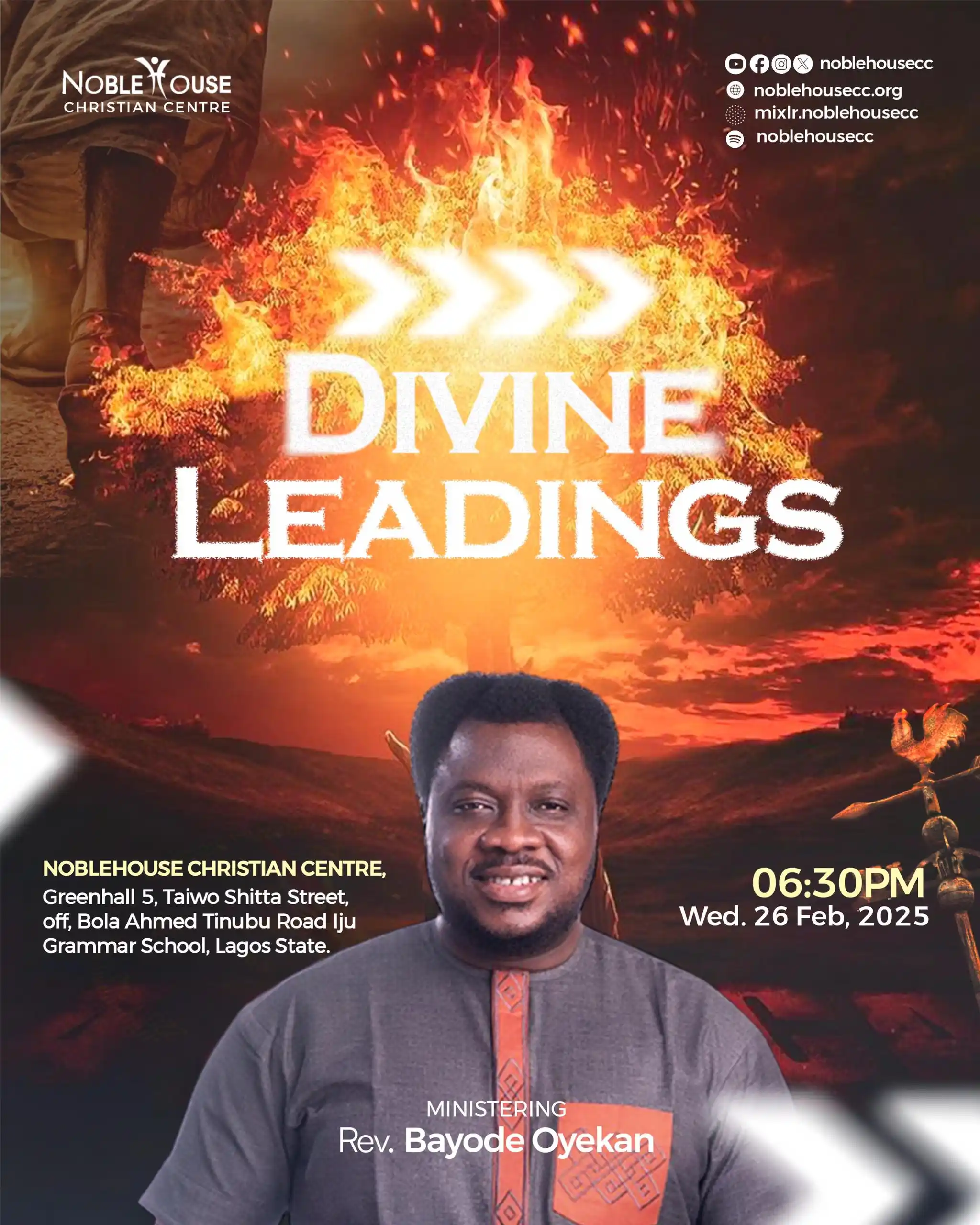 Image from Noblehouse Christian Center: Midweek Service TONIGHT, at 6:30pm! Join us as we continue our series...