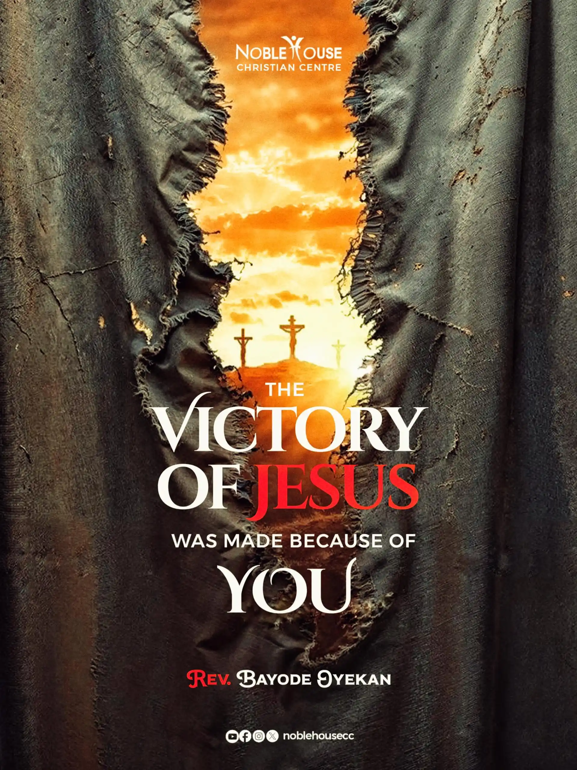 Image from Noblehouse Christian Center: YOUR ROLE IN THE BIGGER PICTURE✨✨ Ever wondered why Jesus' victory on...