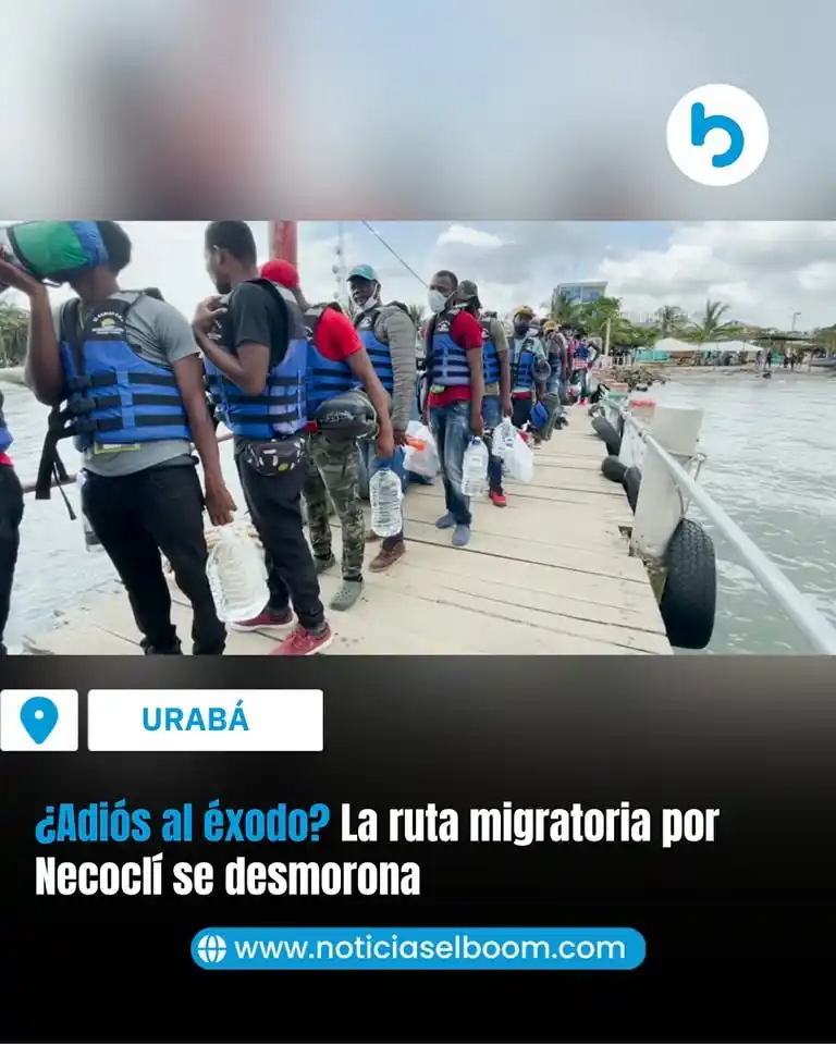 Image from Noticias El Boom: 🚨# Urabá ll ¿Adiós al éxodo? La ruta migratoria por Necoclí se desmor...