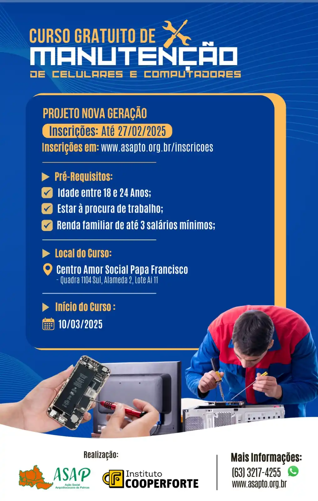 Image from NoVitrine: Empregos e Oportunidades : Incrições aqui: https://asapto.org.br/inscricoes/...