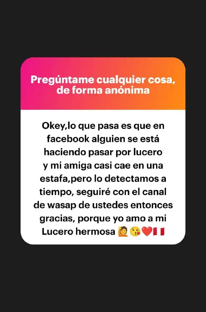 Nuestra Lucero Adorada post