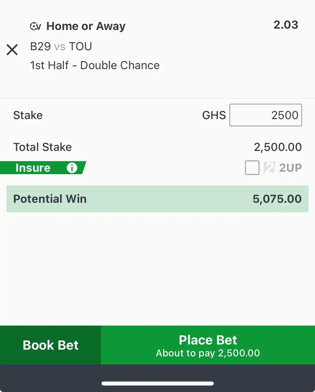 NUMBER ‘1’ ODDS post
