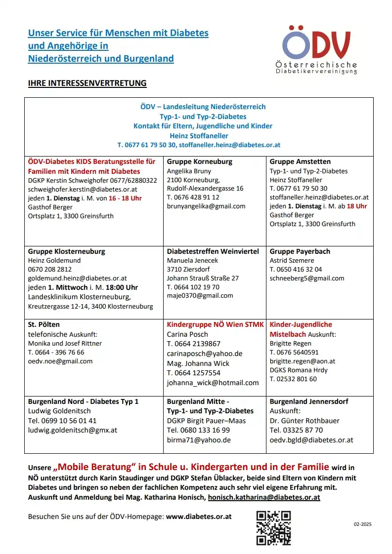 ÖDV-DIABETES Selbsthilfegruppen  post