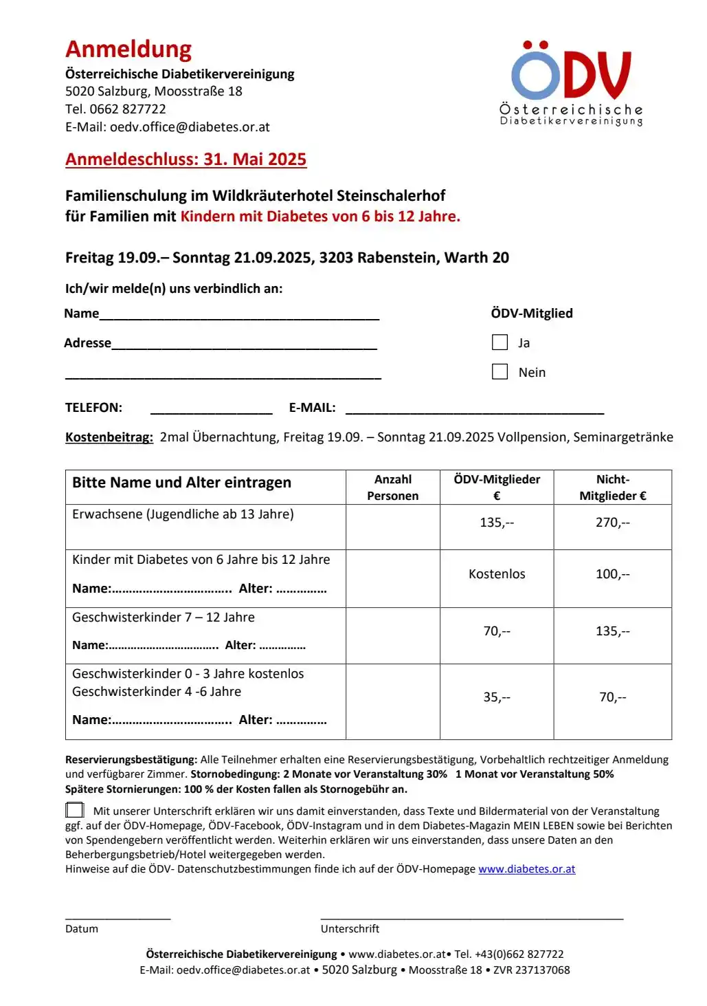 ÖDV-DIABETES Selbsthilfegruppen  post