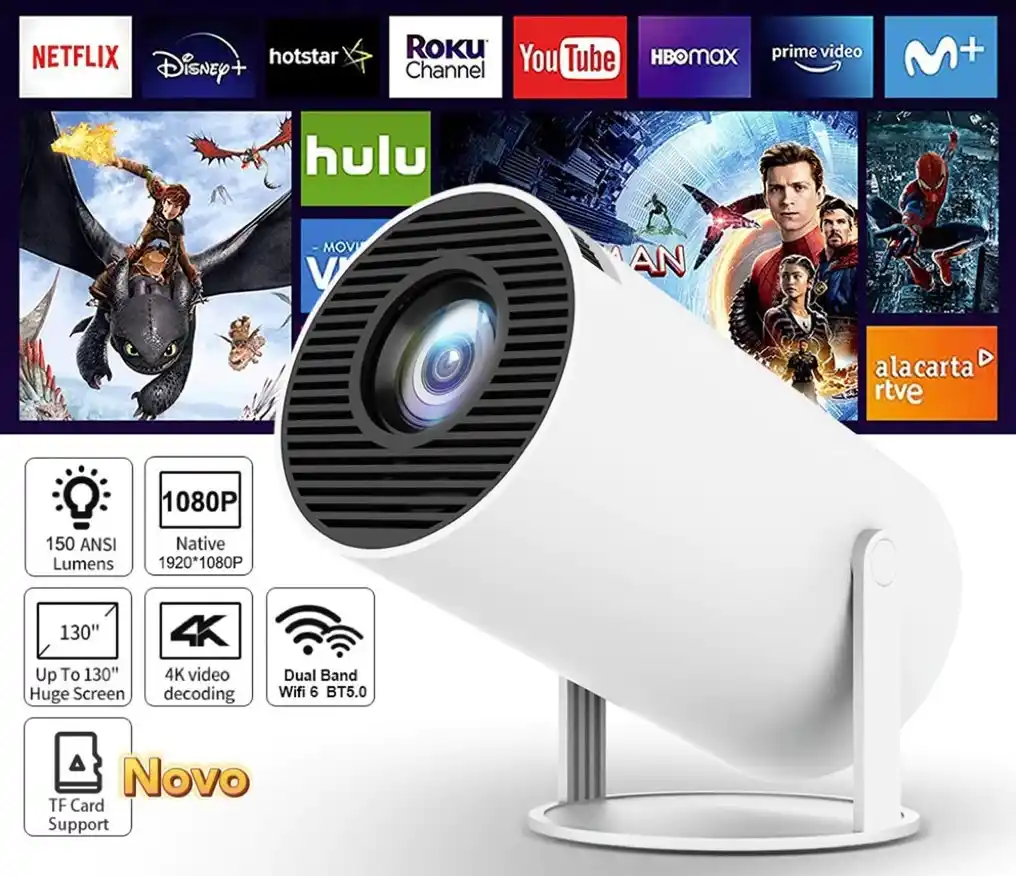 Image from Ofertas Mundo Conectado: **Projetor HY300 Pro Magcubic por R$129,64** Compre aqui: https://s.s...