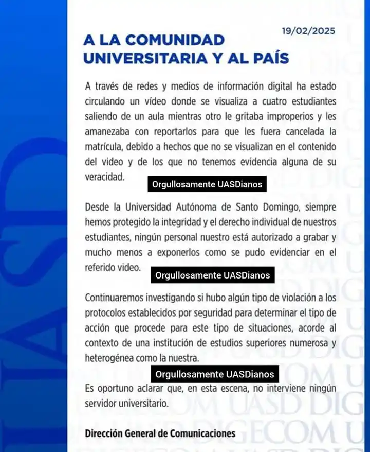 Orgullosamente UASDianos post