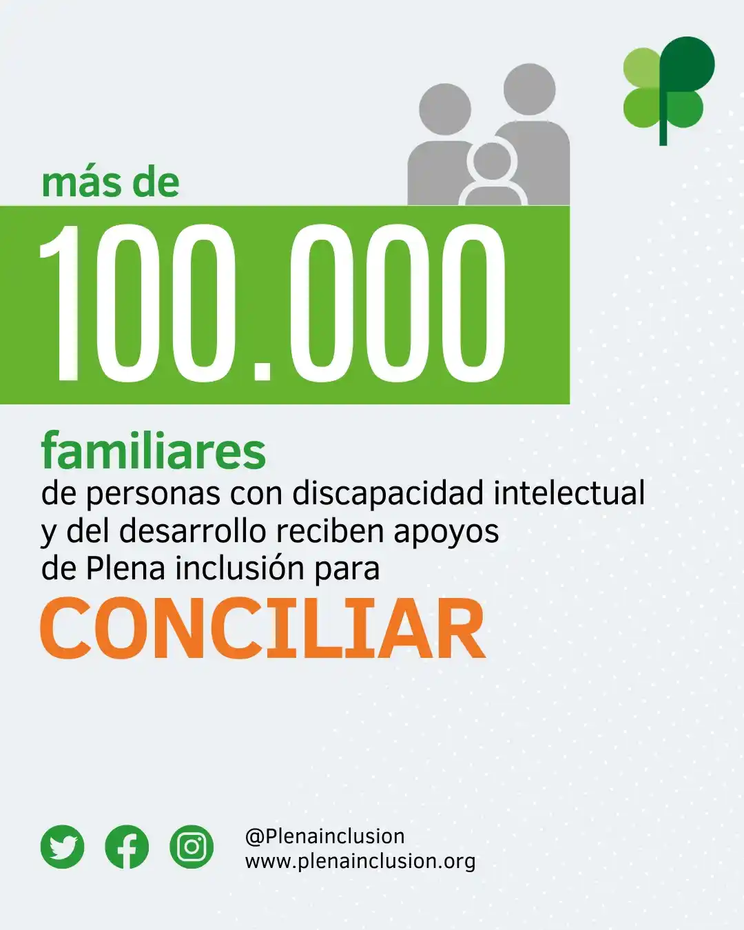 Image from Plena inclusión España: *Más de 100.000 familias dependen de los servicios de conciliación de ...