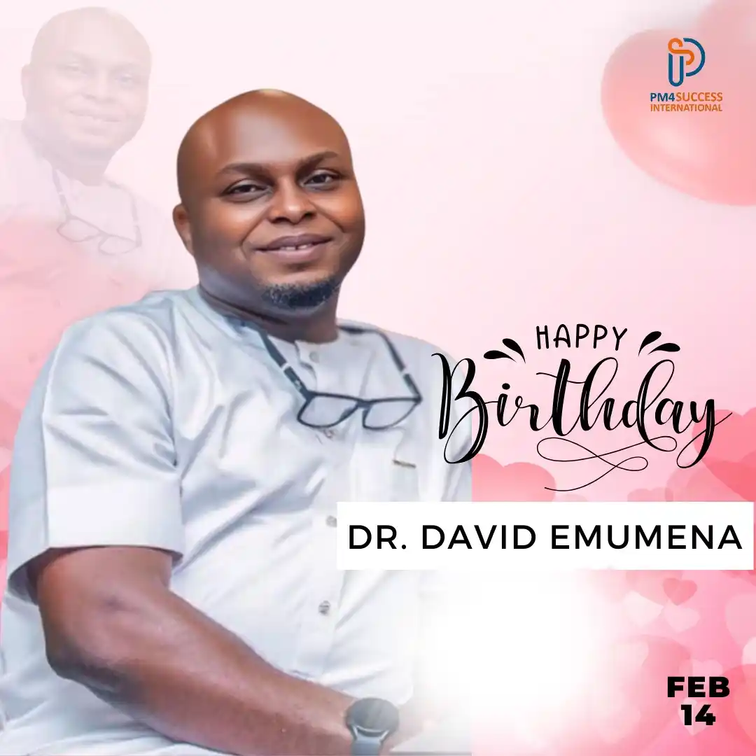 Image from PM4Success Community: Happy Birthday to our Valentine's Day Doctor, Dr. David Emumena .😍🥂�...