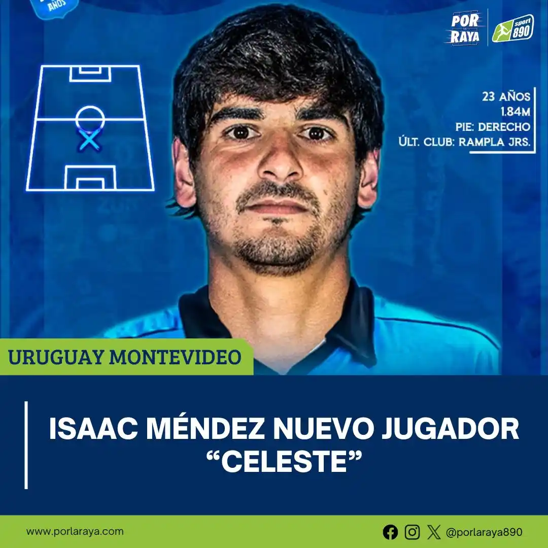 Image from Por La Raya: 🔵⚫ Isaac Méndez llega a <a class="text-blue-500 hover:underline curso...