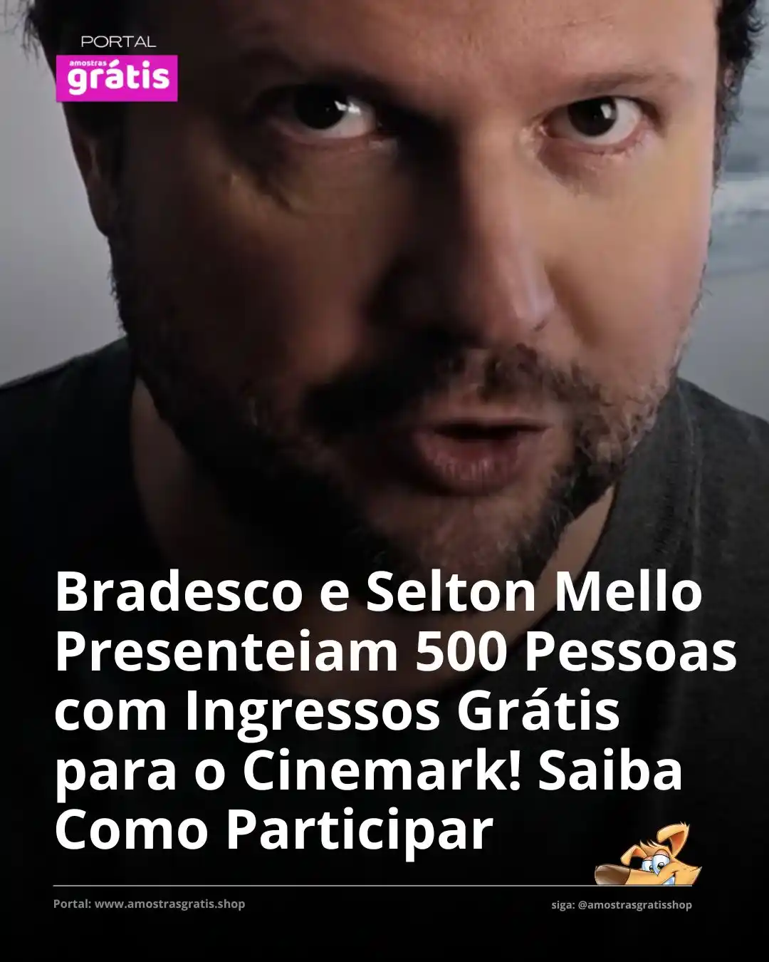 Image from Portal Amostras Grátis: DESTAQUE | O Bradesco lançou a promoção “Cinema com Bradesco”, premian...
