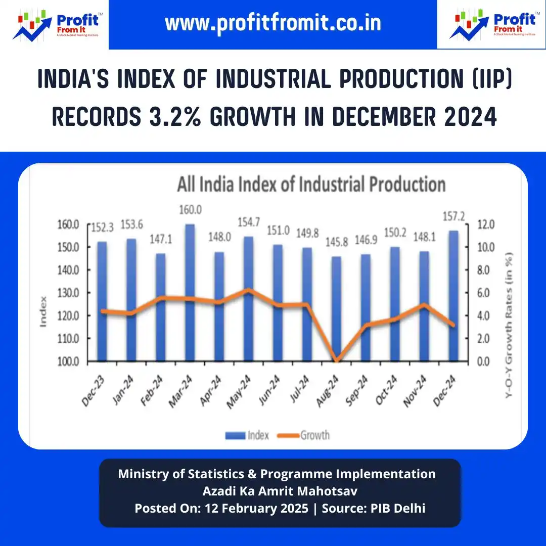 Image from Profit From IT (Profit Finstock Pvt Ltd) (MONEY AT WORK): 📊 India’s IIP Grows 3.2% in December 2024: Key Insights 🚀 India’s I...