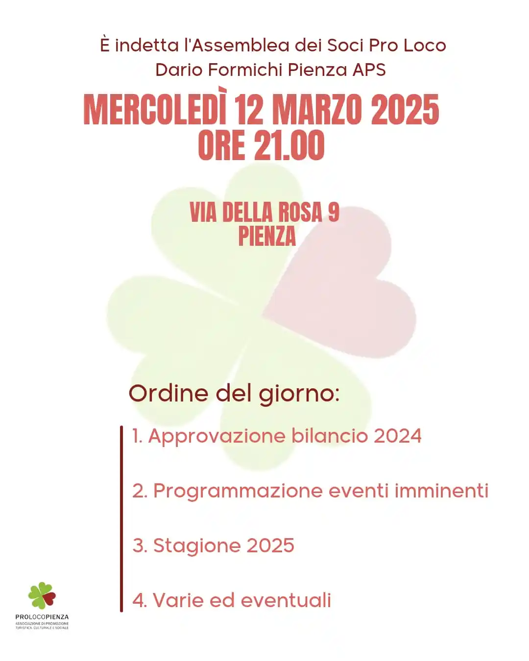 ProLoco Pienza APS🍀 post