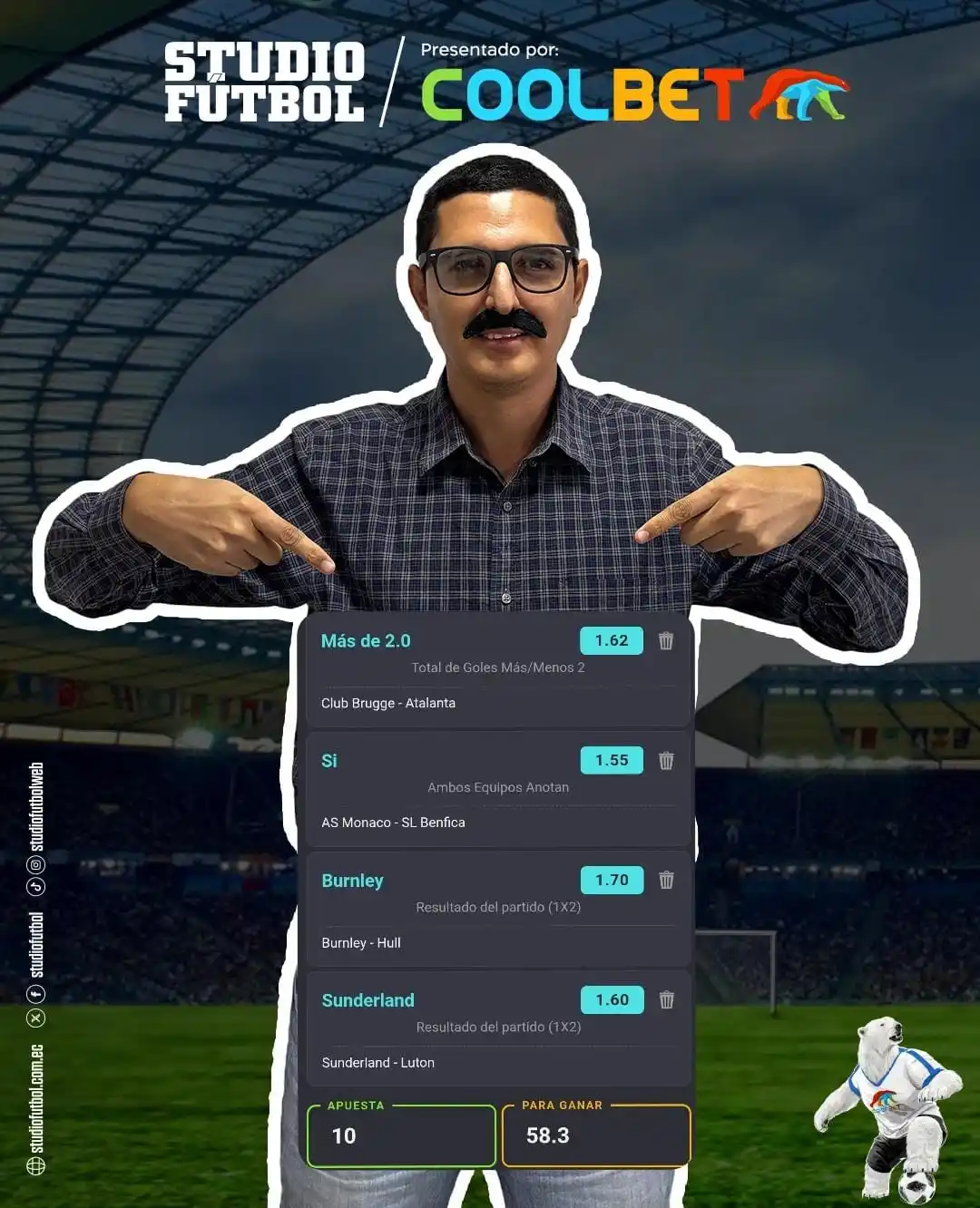 Pronósticos StudioFútbol - Coolbet post
