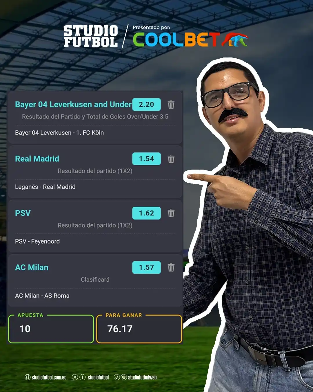 Pronósticos StudioFútbol - Coolbet post