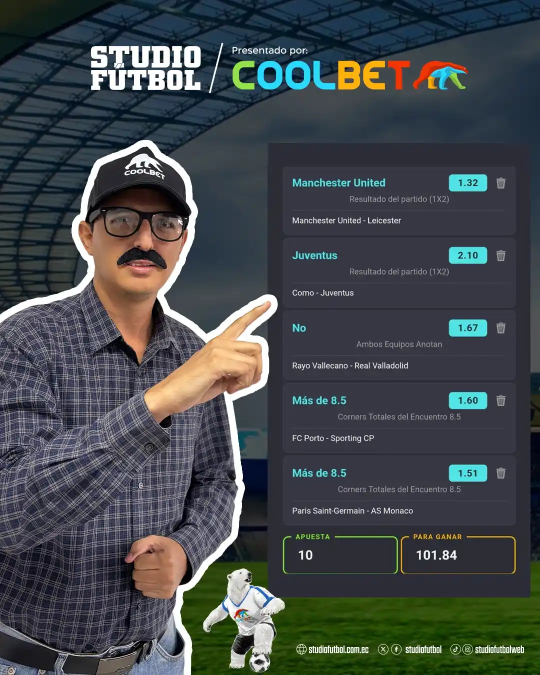 Pronósticos StudioFútbol - Coolbet post