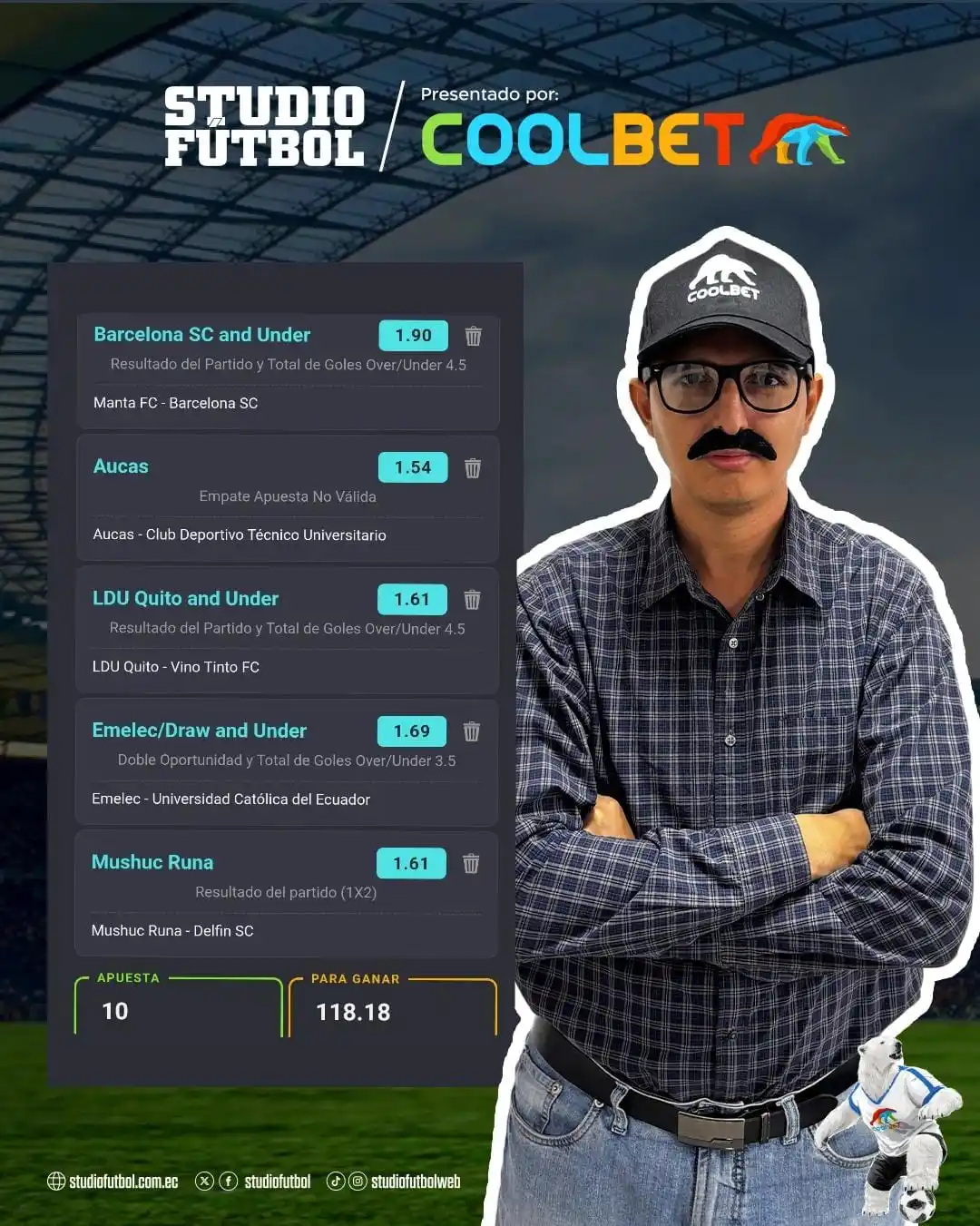 Pronósticos StudioFútbol - Coolbet post