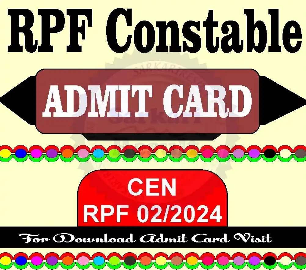 Image from शिक्षा विभाग, राजस्थान ✅ - Rojgaar Samachar : Physics Wallah Khan GS Research Centre Testbook : RPF Constable Admit Card / Exam City 2025 👉Exam City : परीक्षा तिथि क...