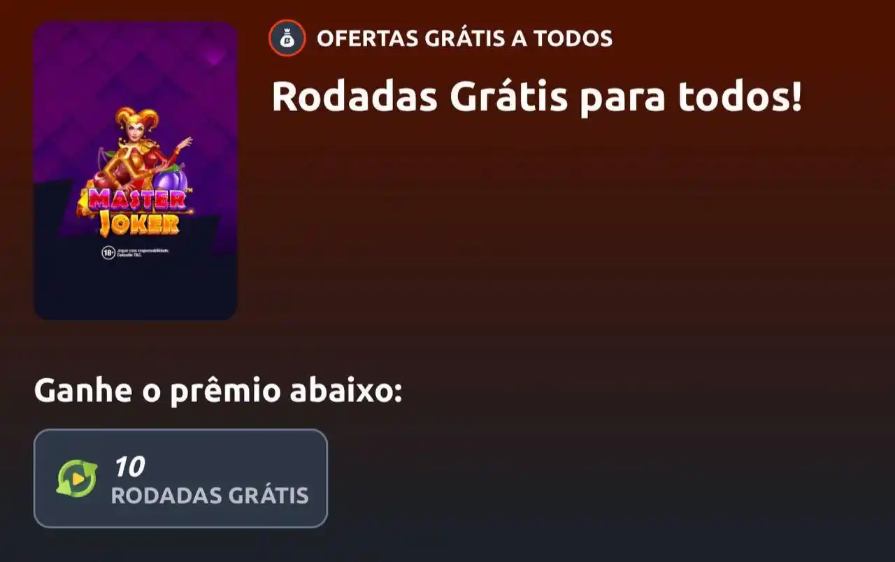 RODADAS GRÁTIS E BÔNUS 🌟 post