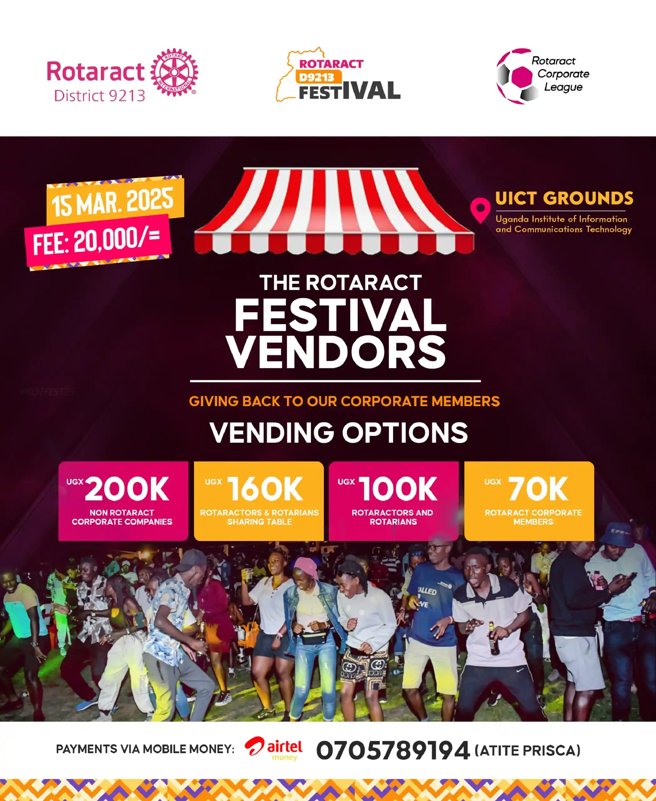 Image from Rotary District 9213: *CALL FOR VENDORS* The Rotaract Festival originality is to celebrate ...