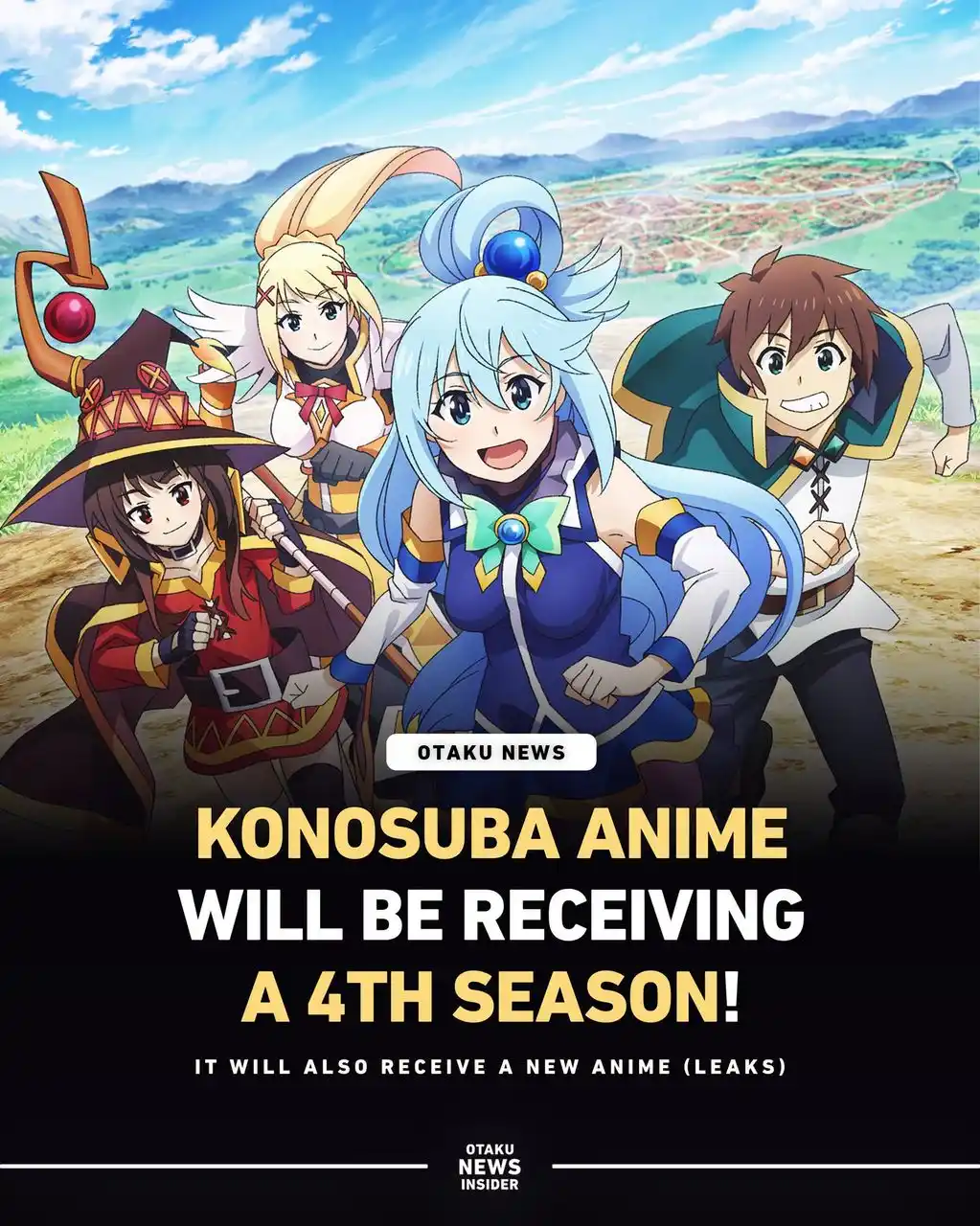 Image from 𝘈𝘯𝘪𝘮𝘦 𝘈𝘯𝘪𝘷𝘦𝘳𝘴𝘦: Konosuba will be Receiving a 4th Season and a New Anime! According to...