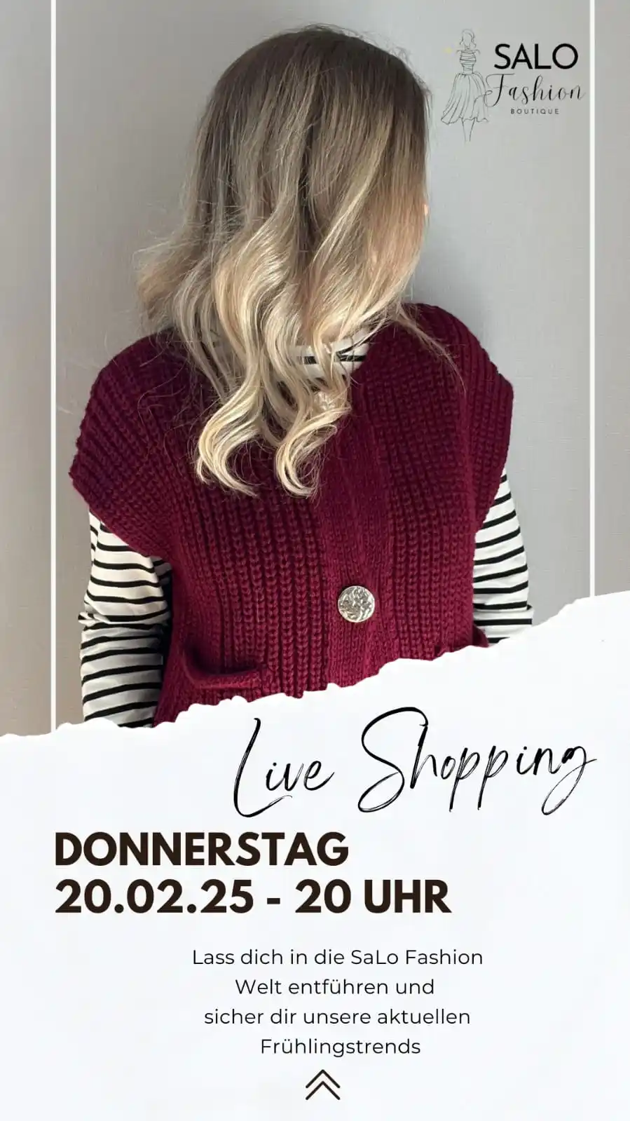 Image from SaLo Fashion Boutique : 🌟 Live Shopping 🌟 📅 Donnerstag, 20.02.25 | 20 Uhr - Facebo...