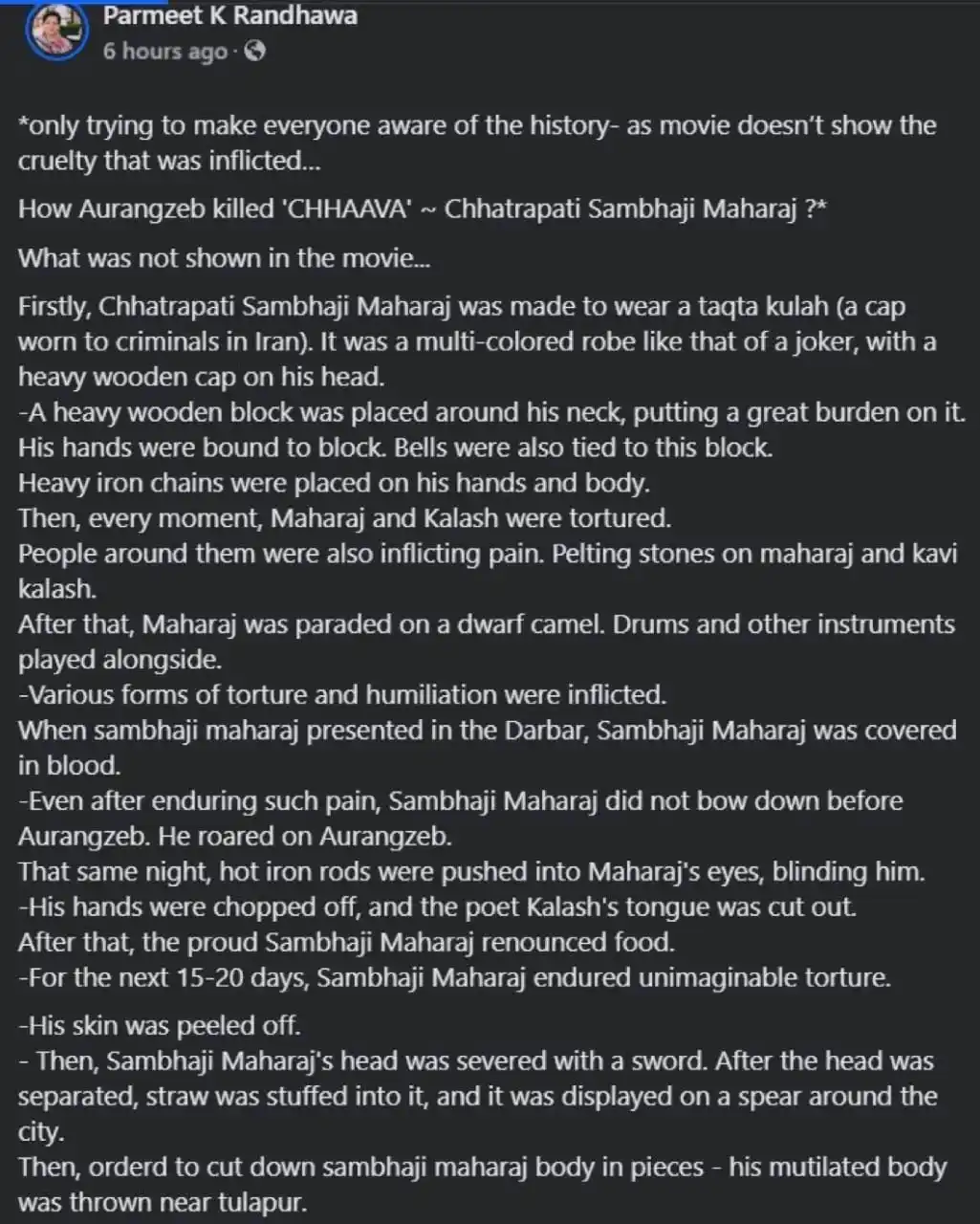 सनातन भारत Sanatan Bharat post