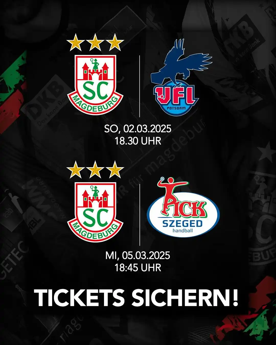 Image from SC Magdeburg: ❗ Kalender gezückt 📅 📢 Die nächsten Heimspiele der DAIKIN Handball-...