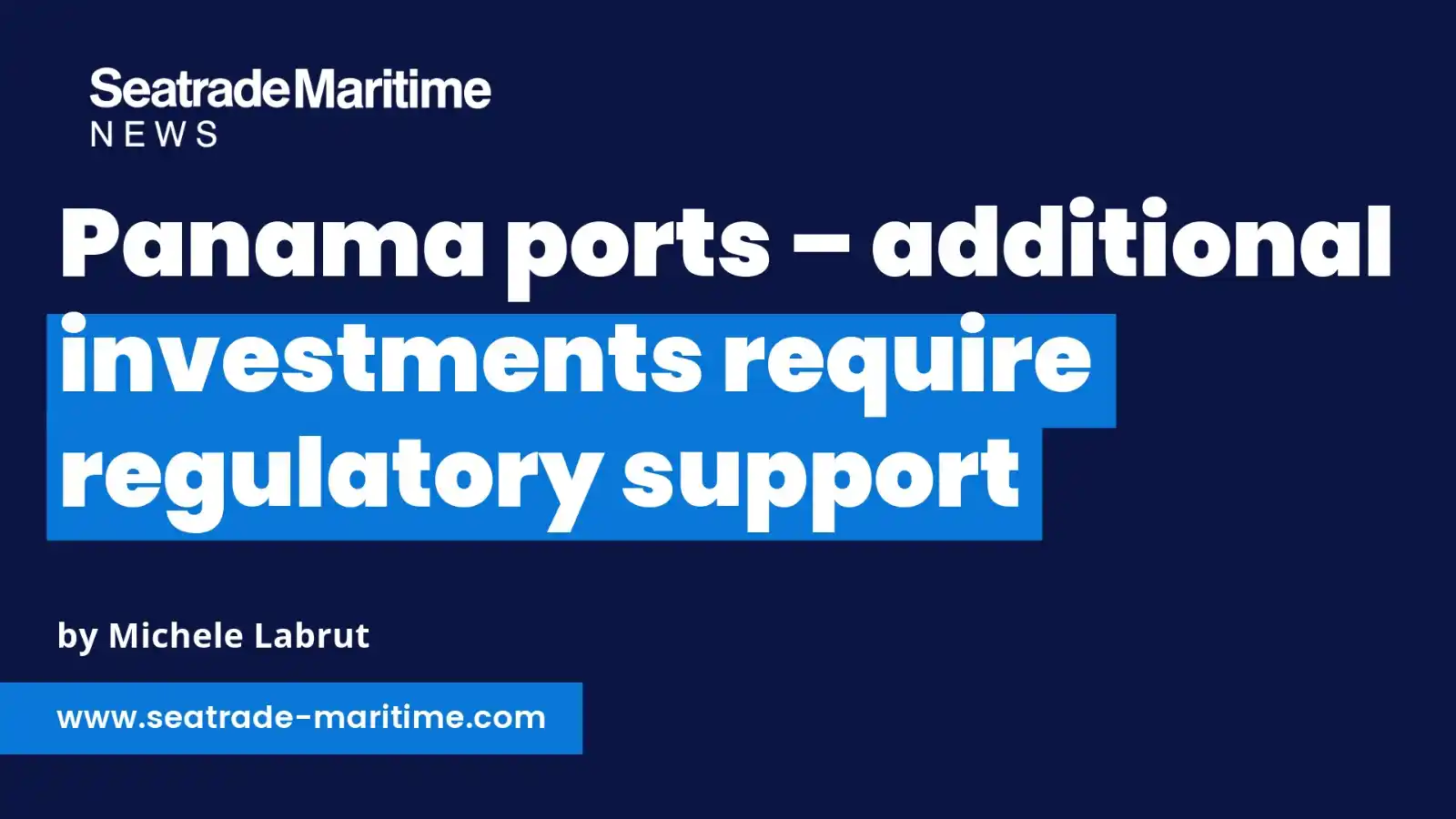 Seatrade Maritime News post