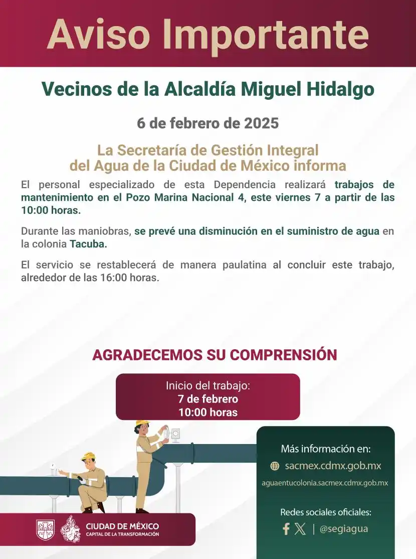 Secretaría de Gestión Integral del Agua - SEGIAGUA💧 post